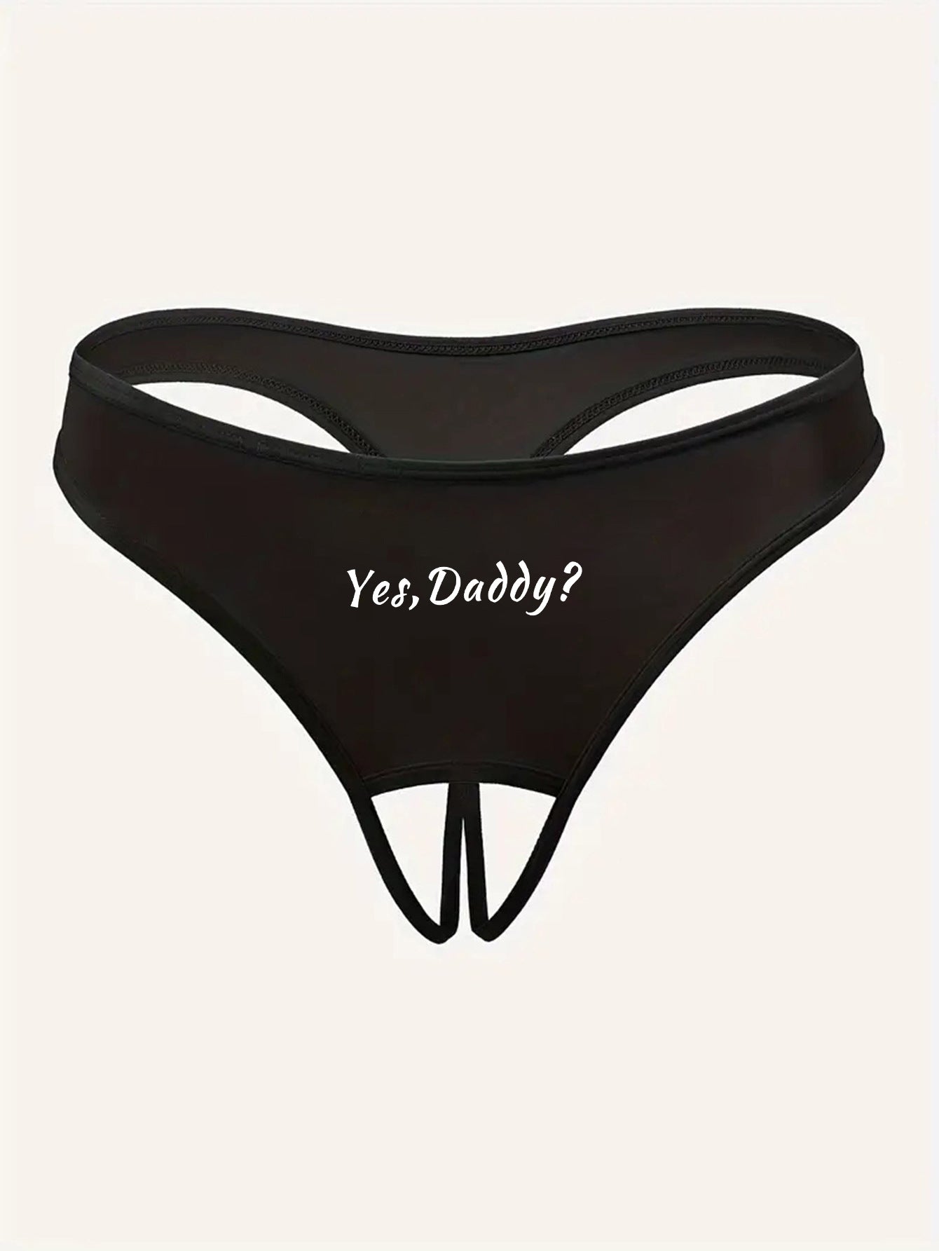Women's Briefs with Letter Print & Cut-Out - Stylish, sexy & comfortable
