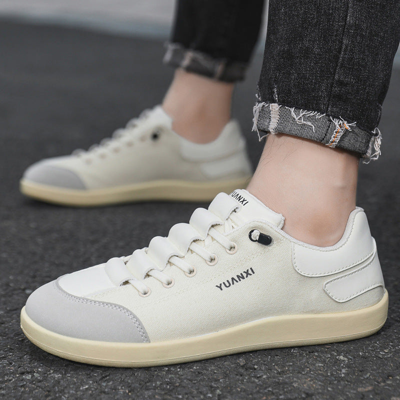 Men's Breathable Canvas Skate Sneakers – Lightweight Summer Casual Shoes