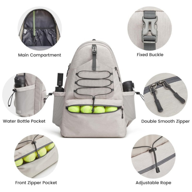 Large Tennis Backpack | 4 Rackets | Shoe Compartment | Sports Bag
