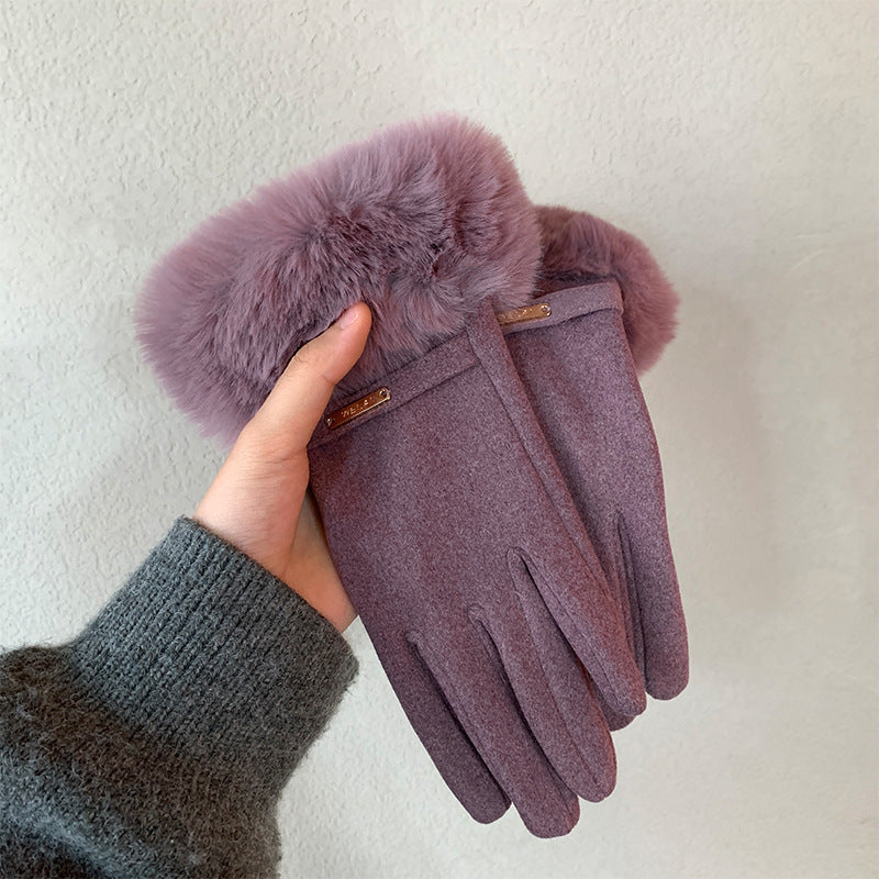 Damen Touchscreen Winterhandschuhe – Gefüttert Warm & Elegant