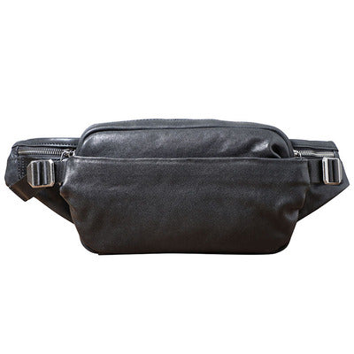 Men's Leather Sling Bag | Crossbody Chest Bag Cowhide