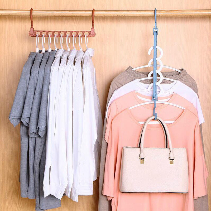 Clothes Hanger Organizer Space-Saving Wardrobe Organization System Clothing