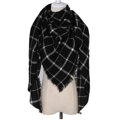 Damen Dreiecksschal Elegant | Herbst Winter Schal Stola