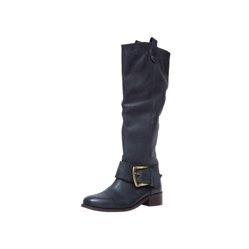 Damen Plus Size Boots | Elegante Stiefeletten mit Blockabsatz