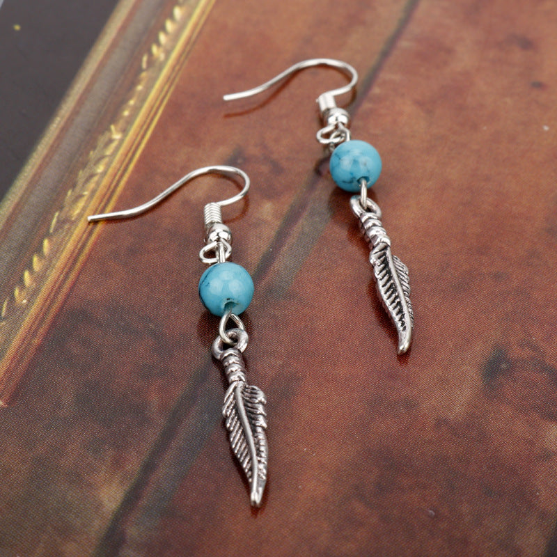 Türkis-Ohrringe für Damen – Elegante Boho Statement Ohrhänger