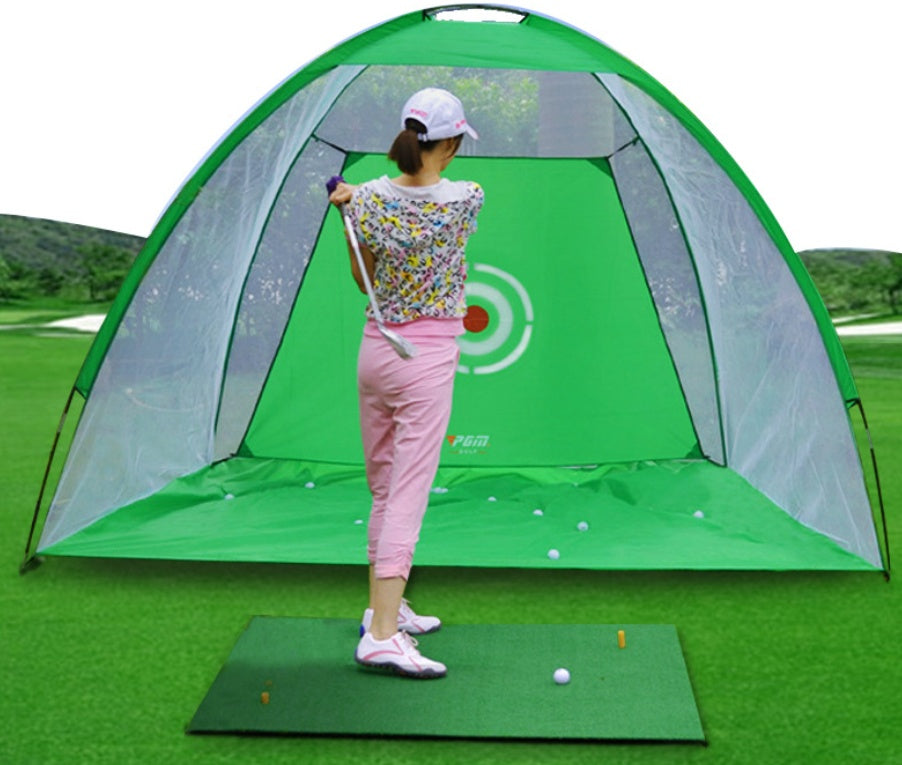 Golf Practice Net Tent with Hitting Cage | Outdoor Training Golf Net Garden
