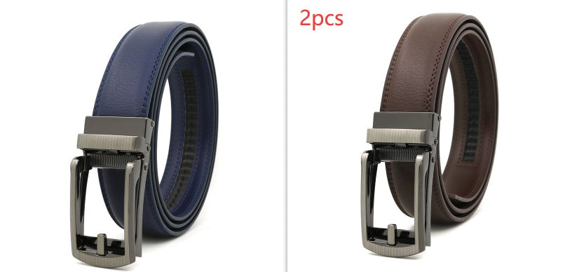 Men's Automatic Leather Belt | Elegant Holeless Belt