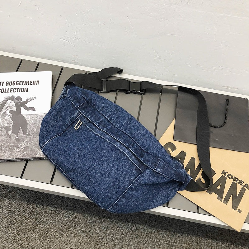 Denim Fanny Pack Large | Casual Crossbody Bag