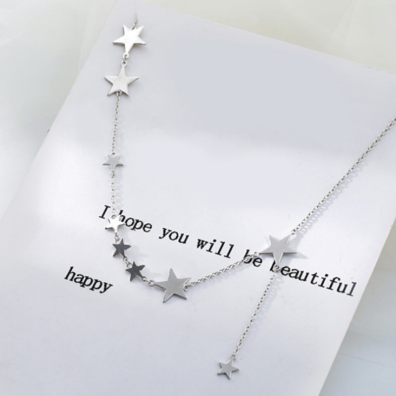 Delicate Star Necklace Short - Sparkling Women's Jewelry for an Elegant Look