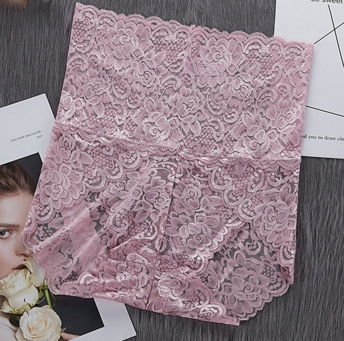 Women's High-Waist Lace Briefs | Seamless Comfort Underwear