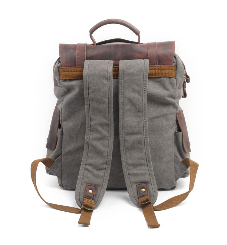 Vintage Canvas Rucksack | Retro Design Robust & Alltagstauglich