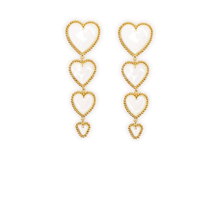 LOVE Statement Earrings - Punk Style Drop Earrings with Modern Design