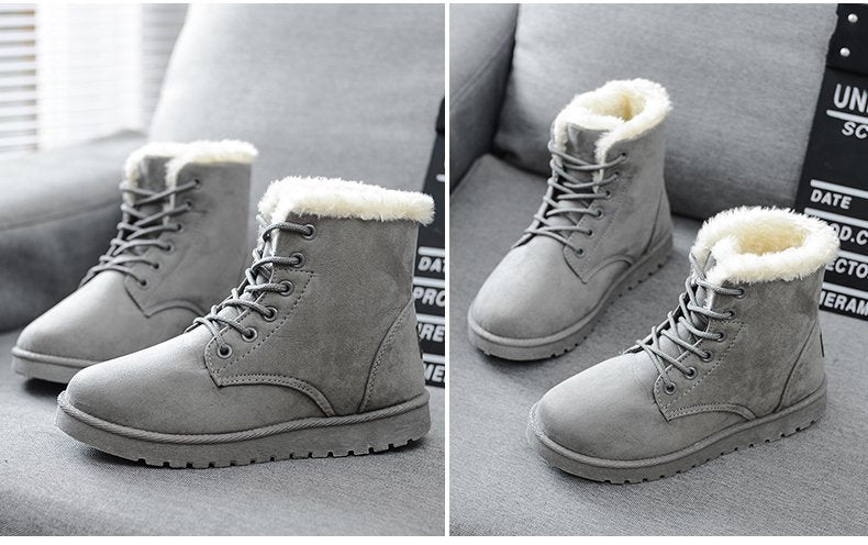 Women's Winter Snow Boots with Heels | Warm, Elegant, Non-Slip Shoes