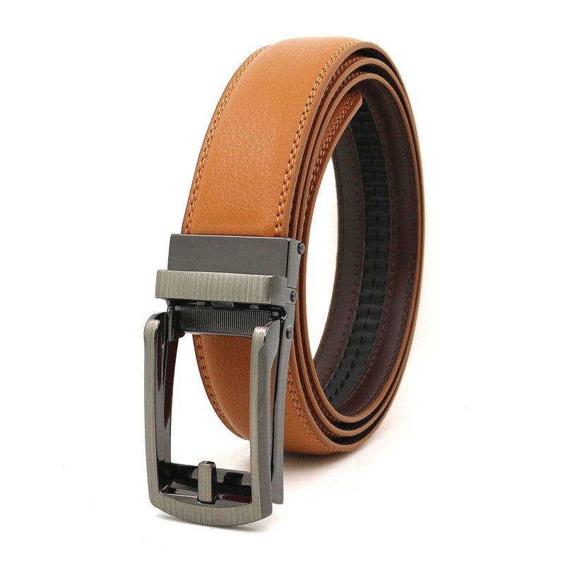 Men's Automatic Leather Belt | Elegant Holeless Belt
