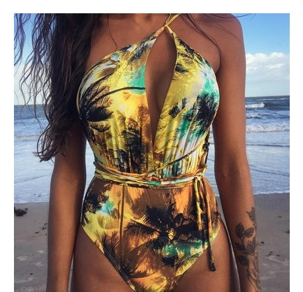 Elegant Women's Backless Monokini – Figure-Hugging One-Piece