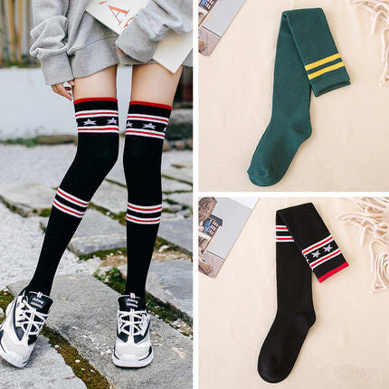 Women's Knee-High Cotton Socks | Korean Style Winter Socks