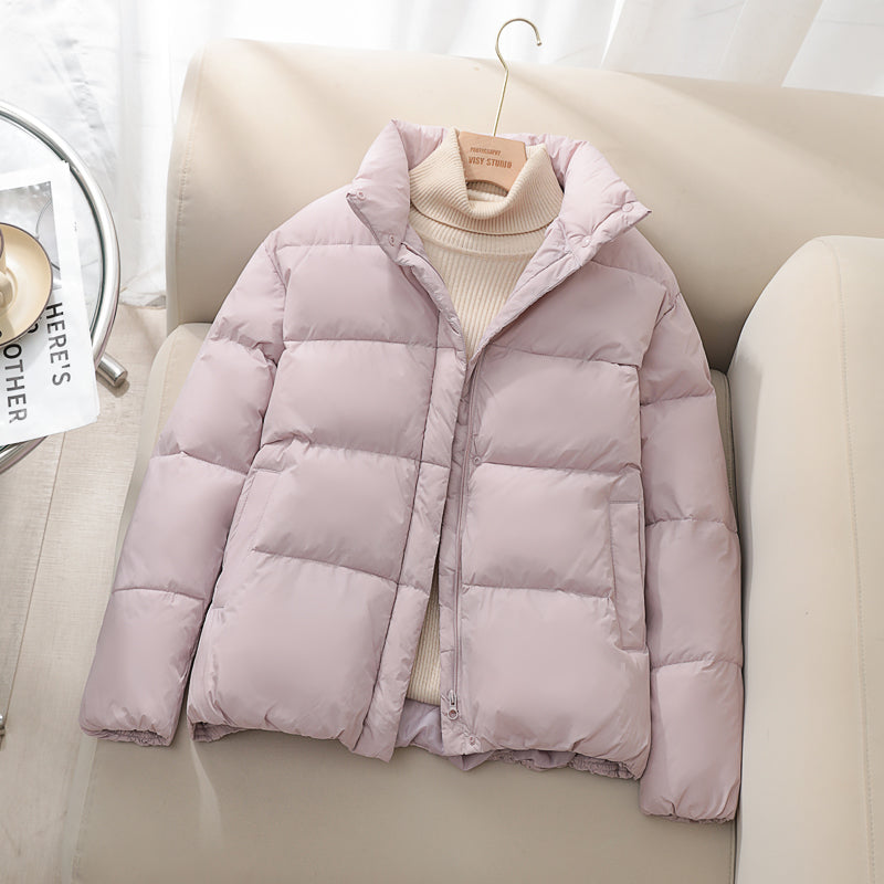 Damen Steppjacke Kurz – Warme Pufferjacke im Trendigen Oversize Look