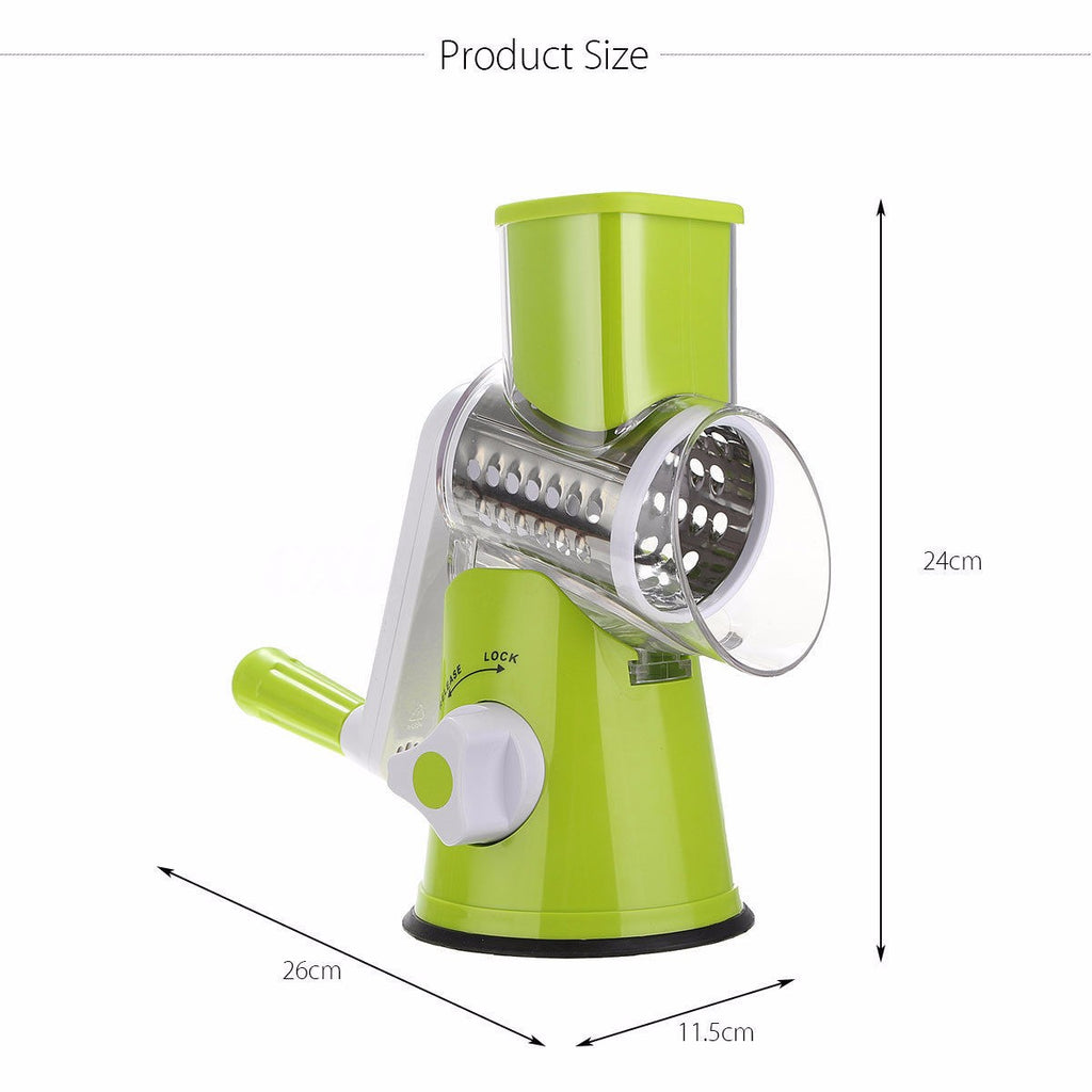 Round Mandoline Vegetable Slicer - Julienne Slicer Grater