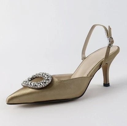 Red Rhinestone High Heels for Women | Elegant Bridal Pumps