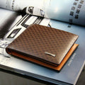 Men's Checkered Card Holder | Multiple Card Slots | Slim Wallet
