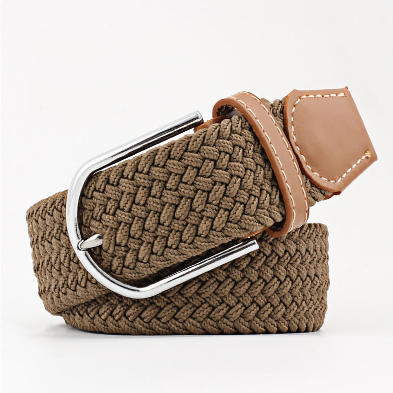 Canvas Stretch Belt Unisex | Woven Adjustable Durable Everyday