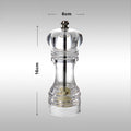 Pepper Mill Glass Bamboo | Manual Spice Grinder Adjustable