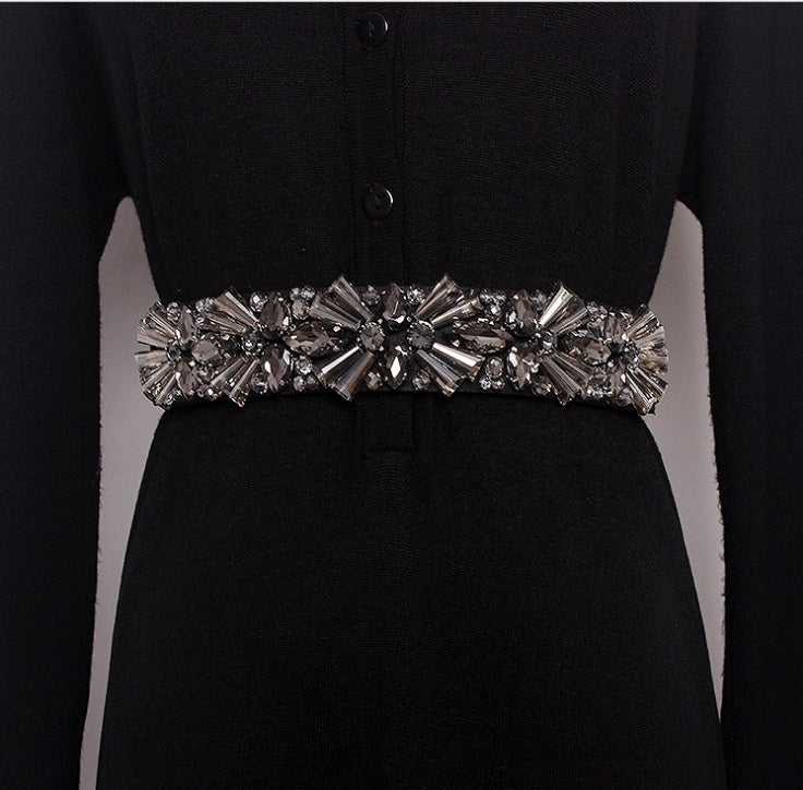Strass Taillengürtel Damen | Diamant Glitzer Gürtel elegant modisch