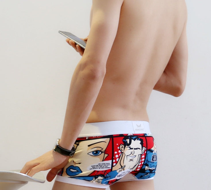Herren Boxer Briefs Cartoon | Baumwolle | Bequem & Stylisch