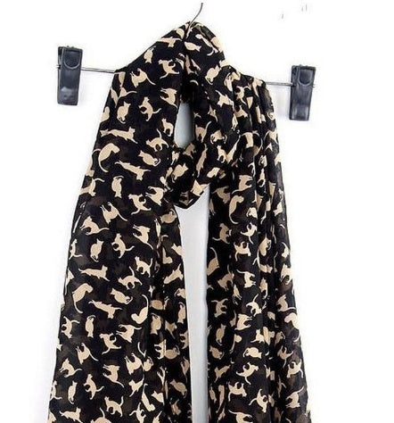 Eleganter Katzen Schal Damen | Classy Chandalay Winter Schal