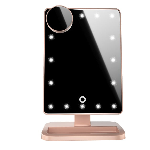LED Makeup Mirror with Bluetooth Speaker - Touch Beauty Mirror 10X