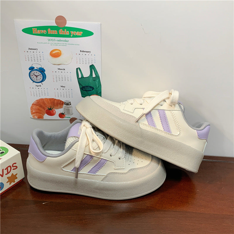 Damen Canvas Plateau Sneaker | Trendige Freizeitschuhe