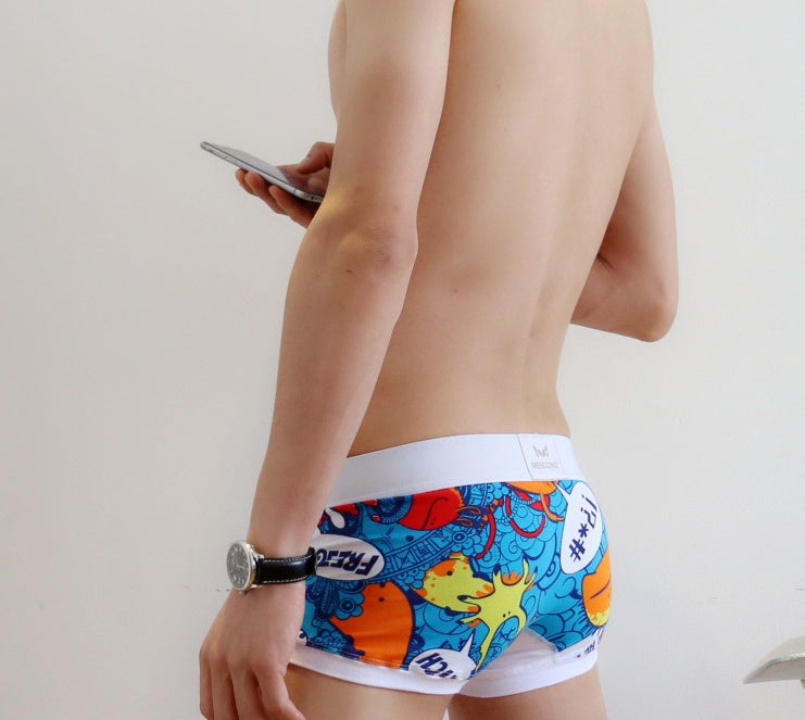 Herren Boxer Briefs Cartoon | Baumwolle | Bequem & Stylisch