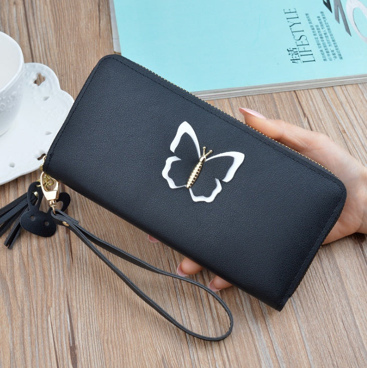 Women's Long Wallet | Elegant Zipper Purse