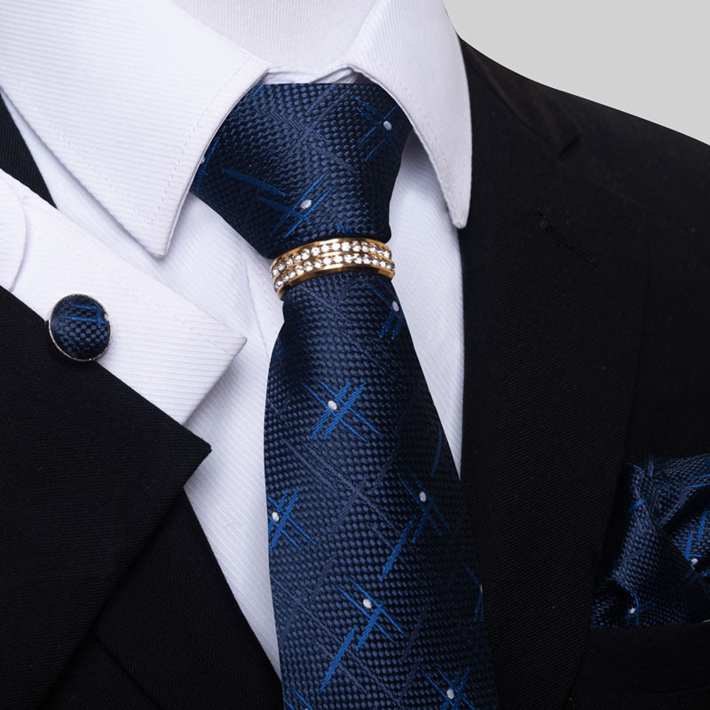 Men's Tie colorful striped floral modern elegant statement