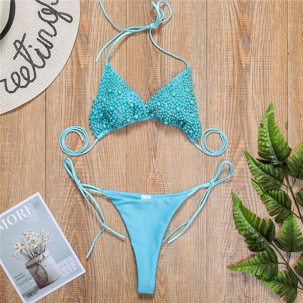 Sexy Damen Halter Bikini | Mini Zweiteiler Swimwear