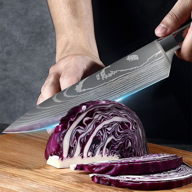 Kitchen Knife Set Stainless Steel | Chef Knife Cleaver Professional