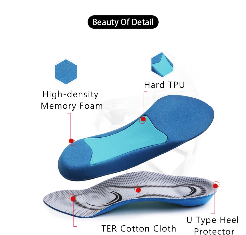 Orthotic Insoles Flat Feet | Correction Comfort Stability Shoes