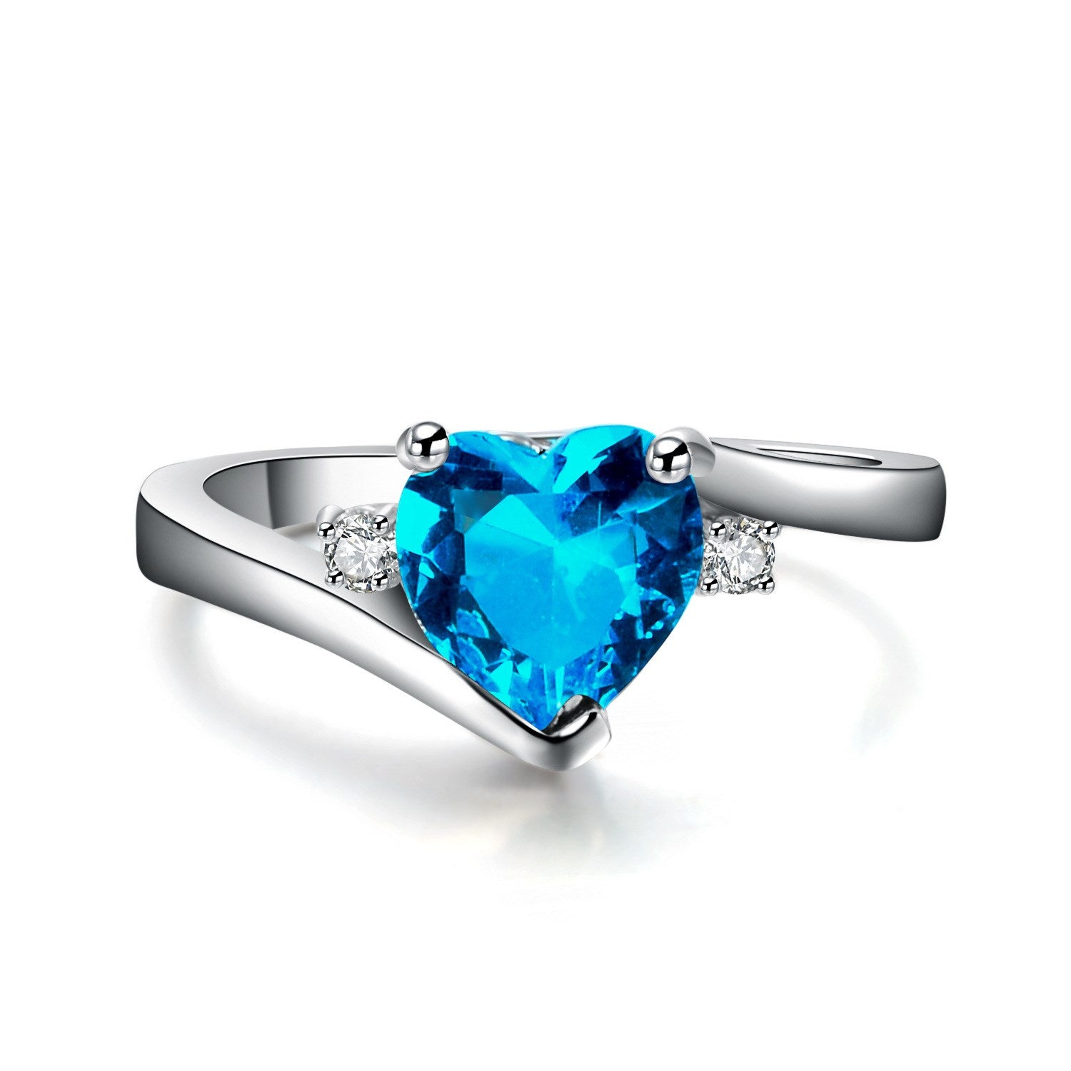Bunter Zirkon-Liebesring (Farbiger Ring)