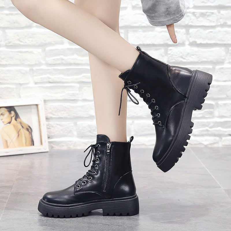 Damen Martin Boots Wasserdicht | Britische Retro Stiefeletten