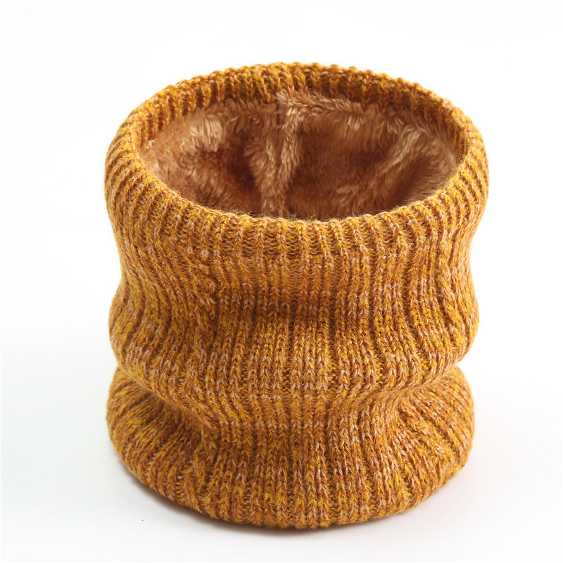 Men's Scarf Striped Fleece Warm Knit Winter Modern