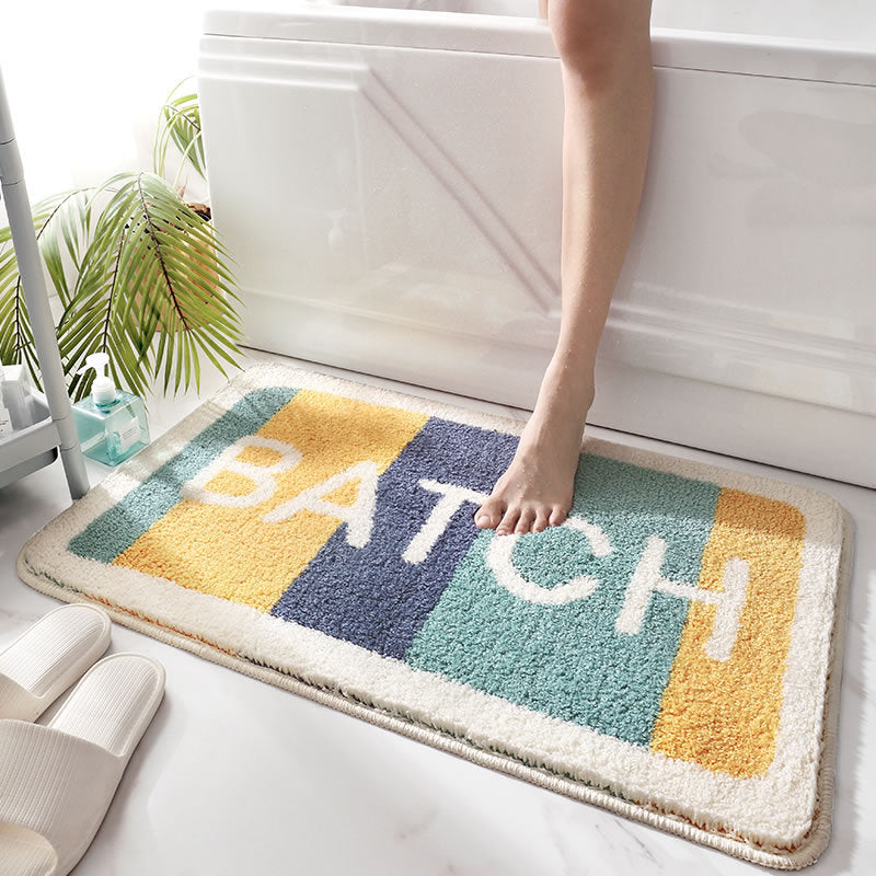 Non-slip bath mat | absorbent | soft modern bath rug