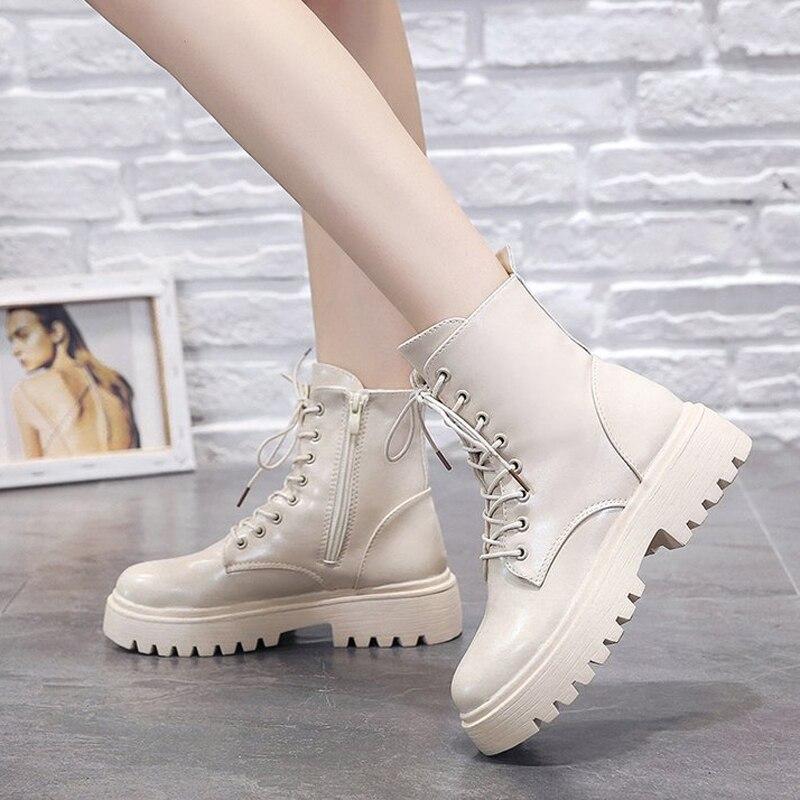 Damen Martin Boots Wasserdicht | Britische Retro Stiefeletten