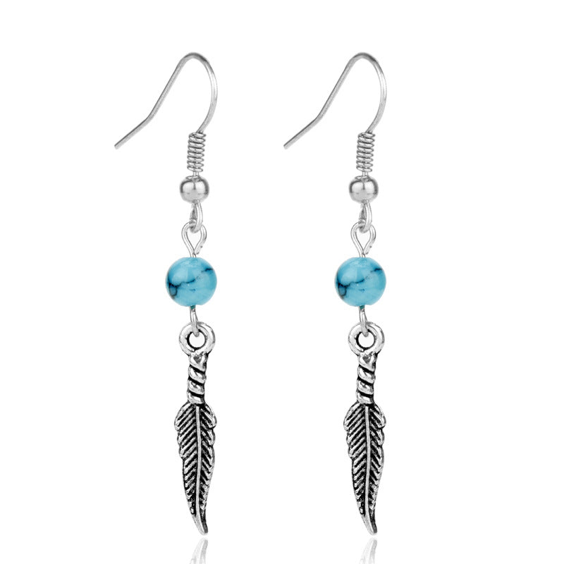 Turquoise Earrings for Women - Elegant Boho Statement Drop Earrings
