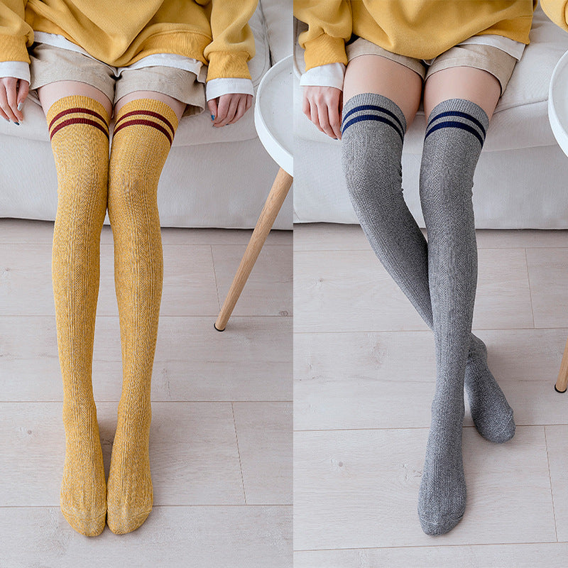 Damen Overknee Socken – Lange Kniestrümpfe High Tube Style