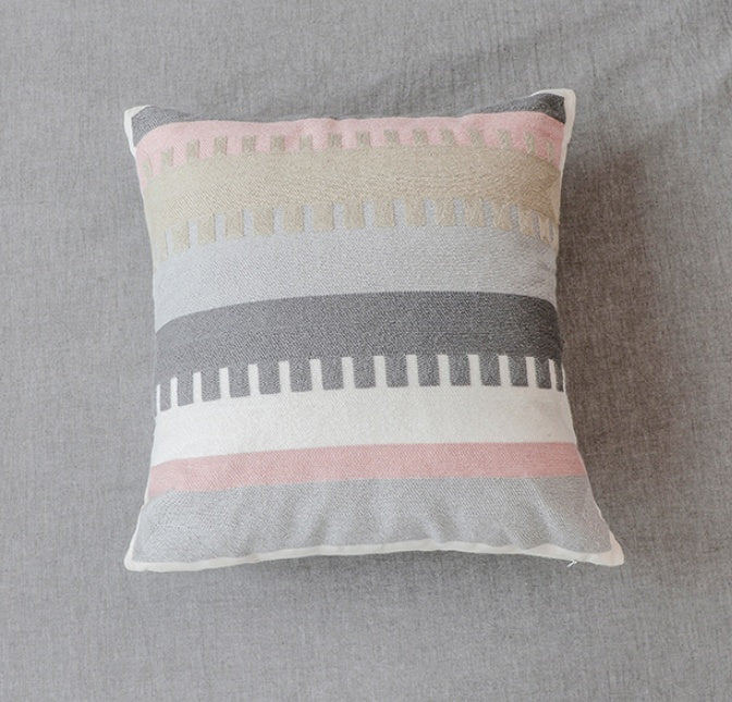 Canvas Cushion Cover Embroidery | Modern Stylish Decorative Pillow