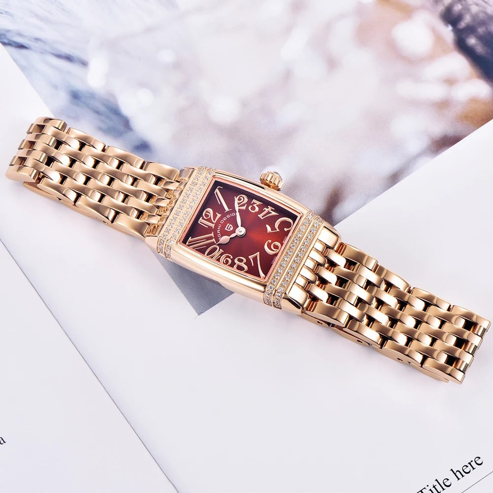 Women's Square Quartz Watch | Elegant Rhinestone Fashion Watch