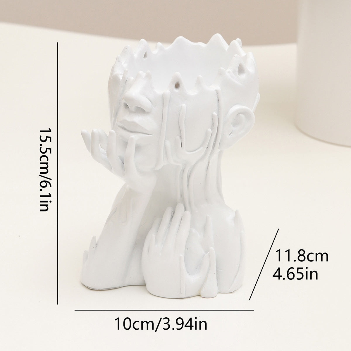 Medusa Gesicht Blumentopf – Künstlerische Resin Göttinnen Garten Deko