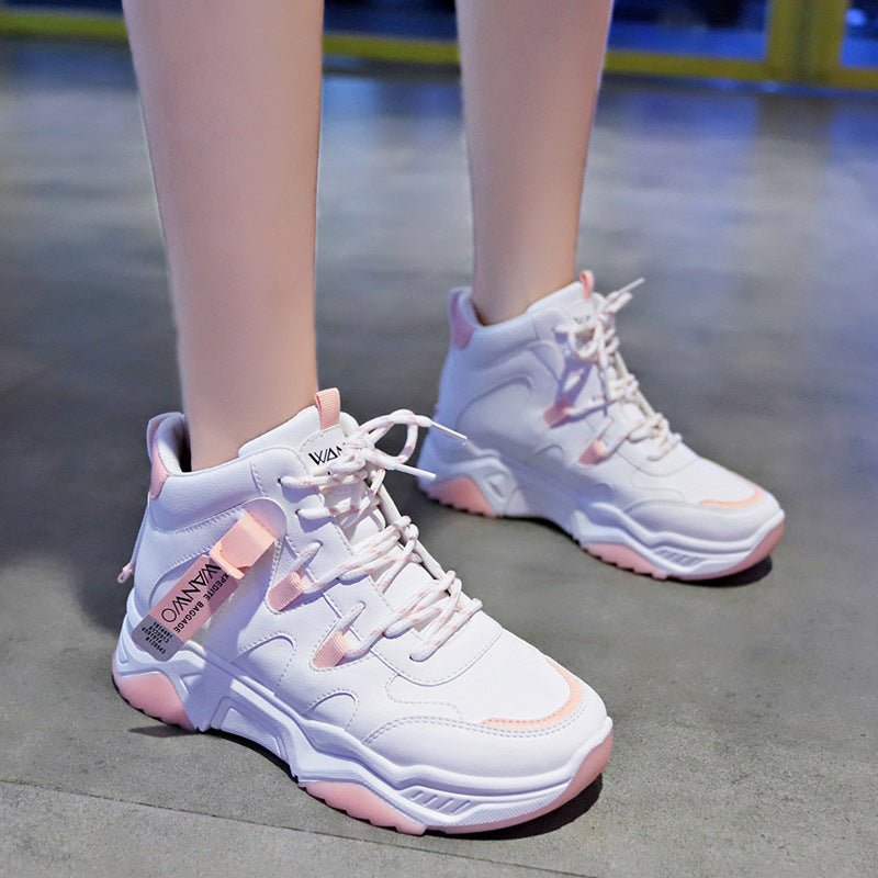 Damen High Top Sneaker Weiß – Stylische Freizeit Schuhe