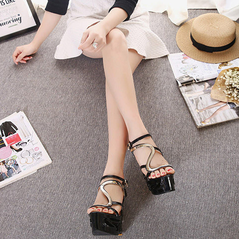 Women's Retro Wedge Sandals 14CM | Platform High Heels Sexy