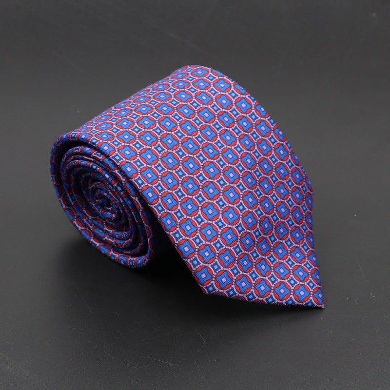 Men's Silk Tie Bohemian 7.5 cm Soft Elegant Modern